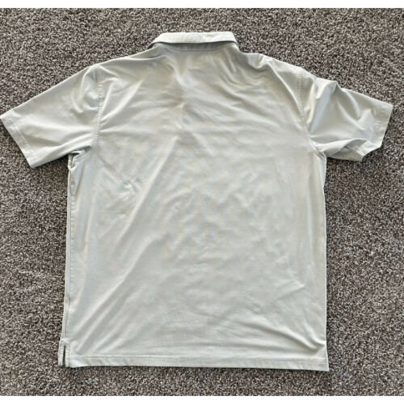 Callaway Mens Size XL Golf Polo Opti-Dri Light Gray White Stripe - Picture 3 of 3